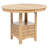 Round Dining Table with storage cabinet