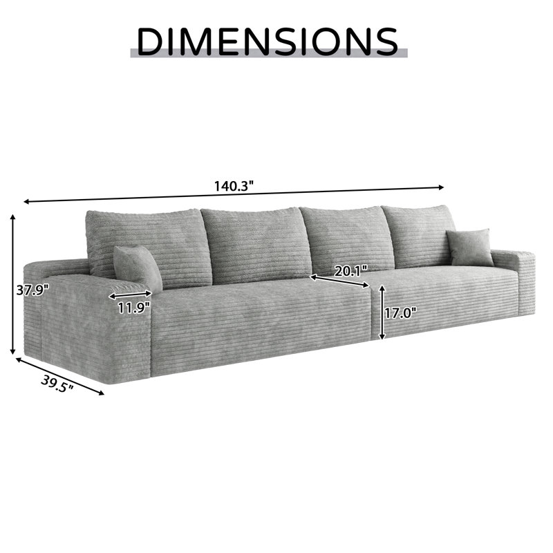 Canapé modulaire Boneless pour 4 personnes