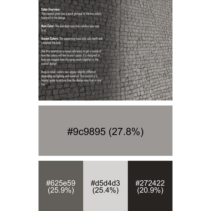 Tapis gris tissé à la machine, Rectangle 7 pi x 9 pi