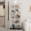 Vitrine en verre trempé, armoire de rangement avec bandes lumineuses à DEL Bluetooth