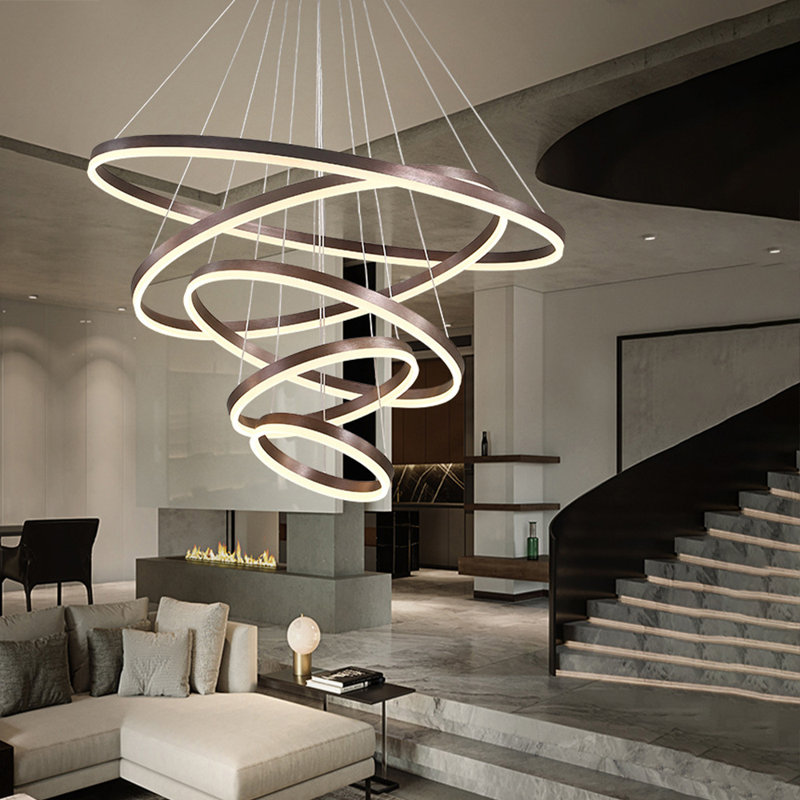 Konstadinos 5 - Light Unique Tiered LED Chandelier 39"