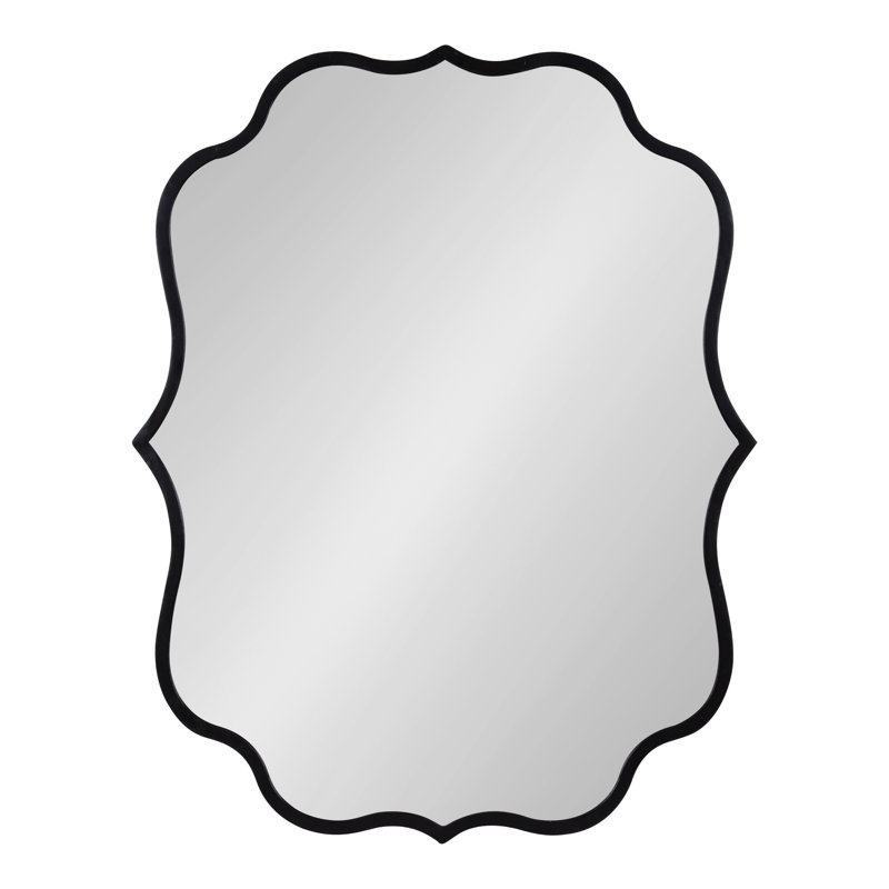Emzley Metal Mirror, 30.25" x 24", Black