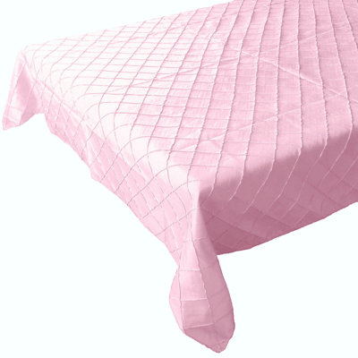 Pintuck Taffeta Tablecloth