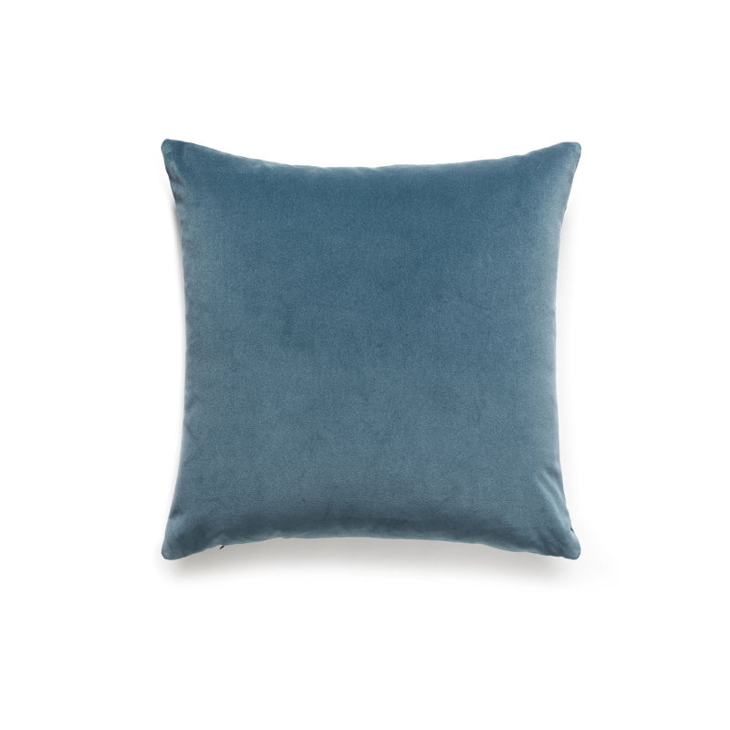 Indus Square Pillow Cover & Insert, Teal