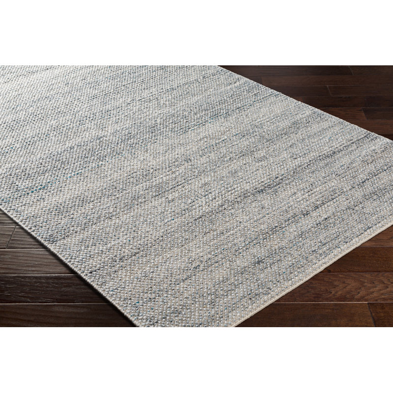 Abstract Area Rug in Blue, Rectangle 12' x 15'