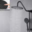 Shower Head With 10" Rain And Handheld - Matte Black Muscular Discomfort Wall Mounted Decor Complementary