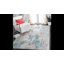Tapis ivoire / bleu foncé-326040194