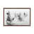 Classic Brown Wood Floater Framed