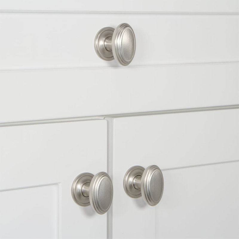 Poignée d'armoire Anneau, Nickel satiné