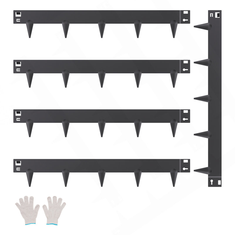Bordure de jardin en acier 5 paquets 39 x 3 po bordure de jardin résistante à la rouille