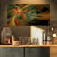 «Symmetric Orange Digital Fractal Flower», impression sur toile tendue-2076715853-2076715855