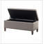 Banc de rangement touffeté à fermeture douce et confortable-112883953