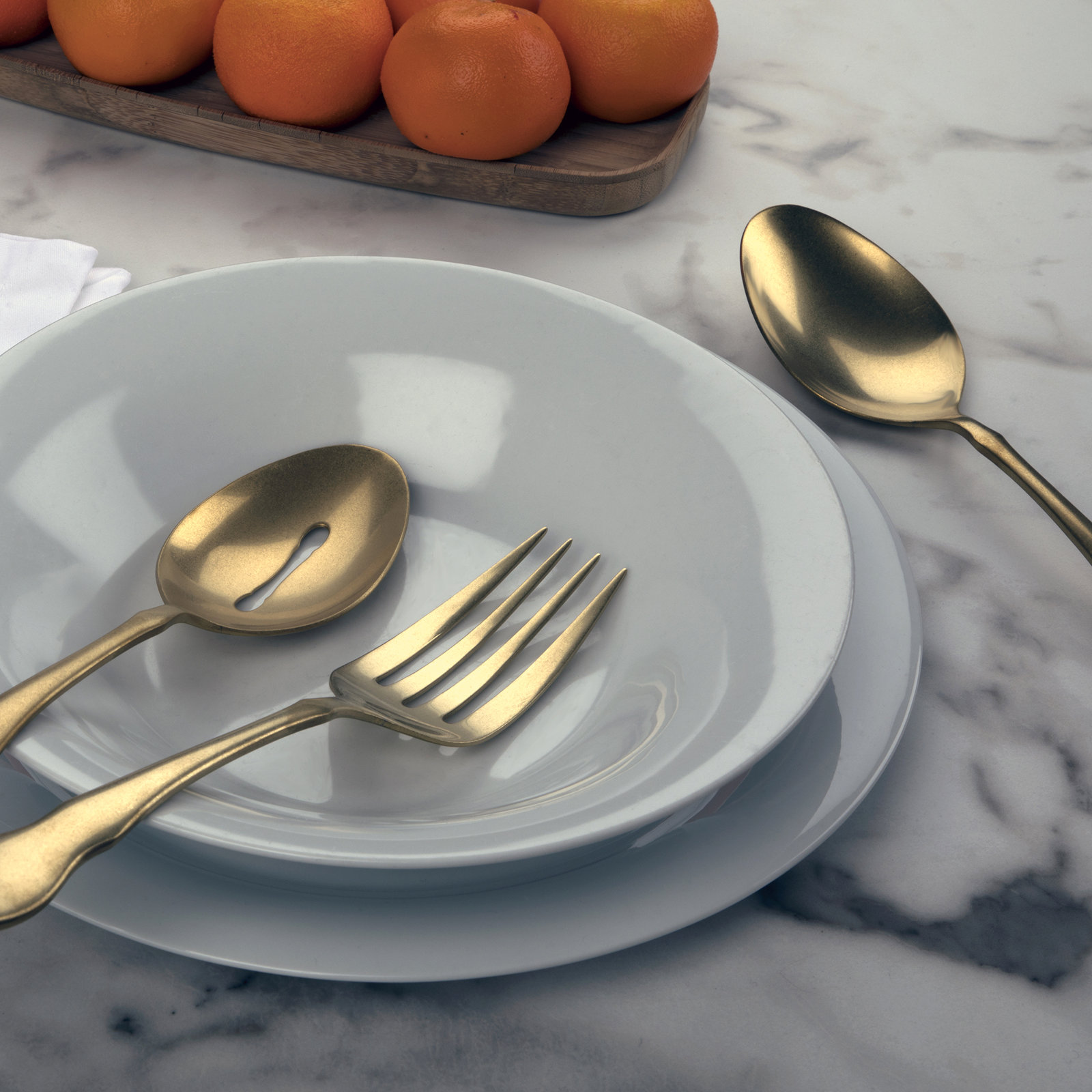 Gold And Black Hostess Set