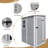 5 Ft. X 4 Ft. Plastic Durable Outdoor Tool Storage Shed With Floor and Window