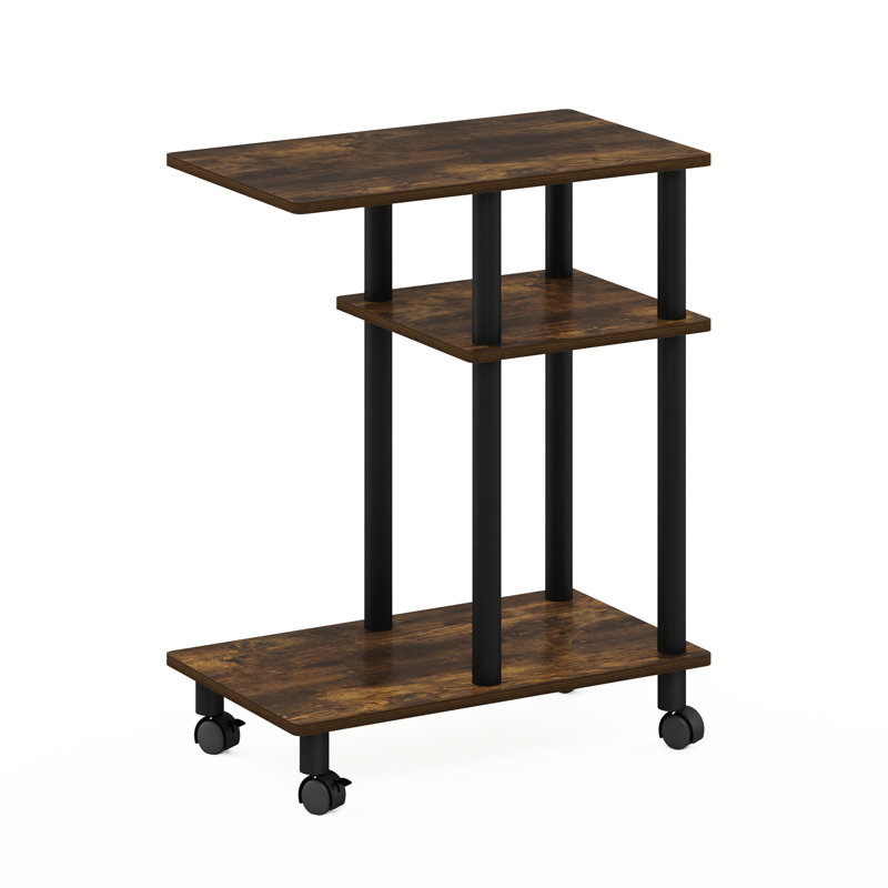 Elysant Plastic / Acrylic Bathroom Shelves, Amber Pine/Black
