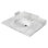 Plateau de meuble-lavabo en marbre de Carrare avec lavabo ovale 30 po x 22 po Fauceture Pemberton, blanc de Carrare