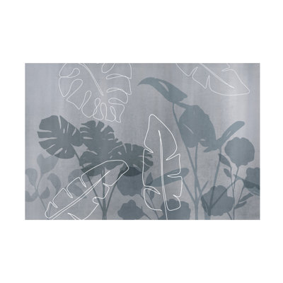 «Abstract Botanical And Line On Canvas» par Andrea Haase, reproduction