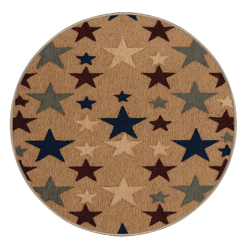 Tapis lavable Country Stars Farm, Rond 5 pi
