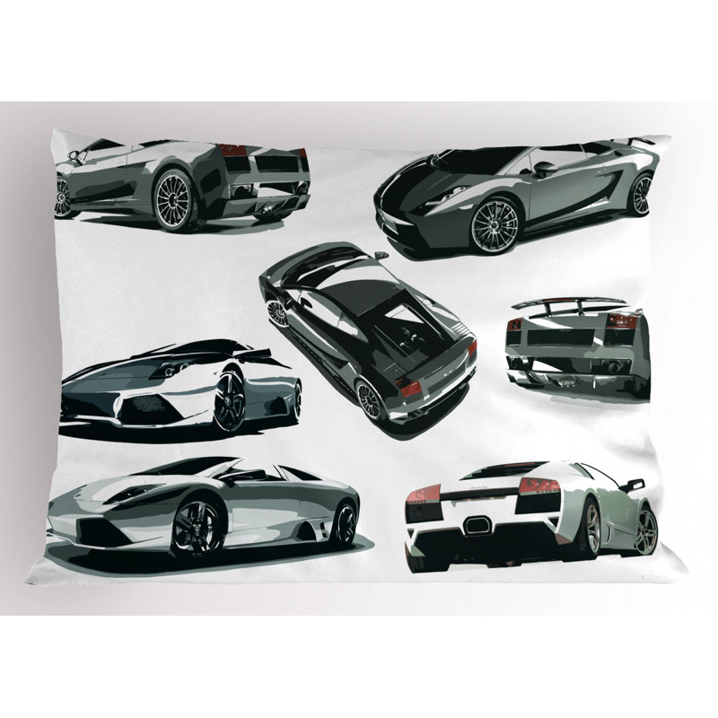 Cars Polyester Sham Set, Twin