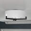 17.63" Wide 2-Light Semi Flush Mount With Fabric Shade In Blackened Bronze/Brushed Brass-1598767929