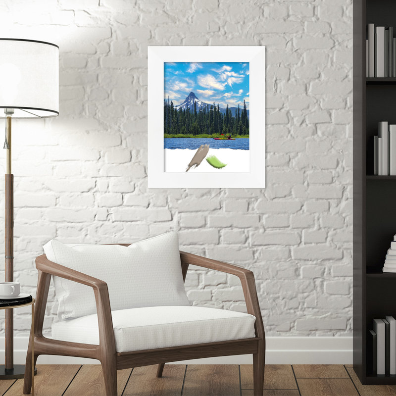 Edmonton White Picture Frame, 11" W x 14" H