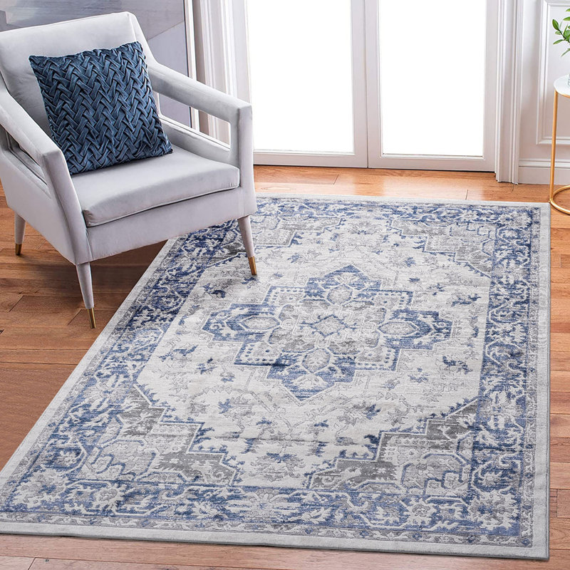 Lint-free, stylish, stain-resistant area rug, Rectangle 5'3" x 7'6"