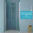 36"W X 72"H Fold Frameless Shower Door With Tempered Glass, Chrome-119845910