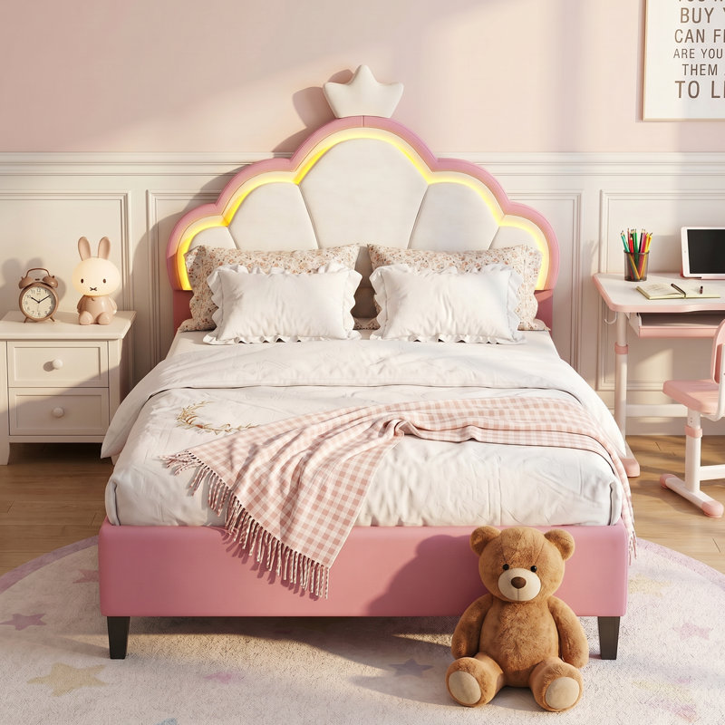 Upholstered Princess Bed, Double (4'6)
