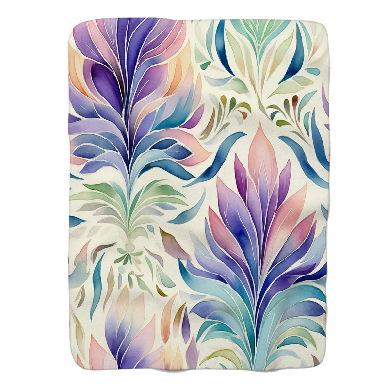 Couleurs audacieuses - couverture en sherpa de qualité supérieure 1 pièce, Grand lit