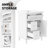 Modern Compact Vanity With Sink, Solid Wood And Mdf, Space-saving Design