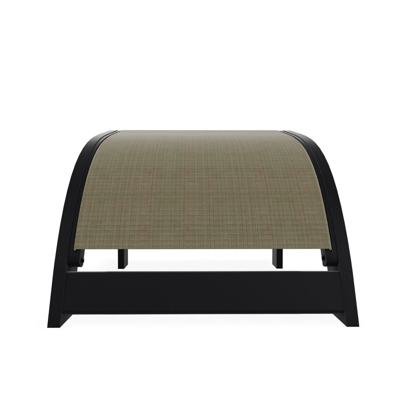 Repose-pieds Adirondack en polymère de qualité marine, Pierre Elevation, Noir