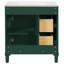 Meuble-lavabo de 30 po avec lavabo, 2 tiroirs, porte, style moderne, tablette ajustable, meuble de rangement autoportant de 30 po, fonctionnement facile, robinet à encastrer de 4 po-1398703218