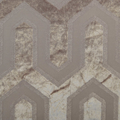 114" Geometric Velvet Fabric by the Yard