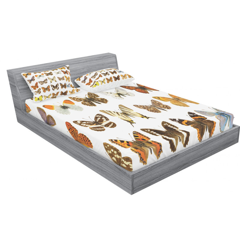Microfiber Sheet Set, Queen Sheet Set with Fitted Sheet