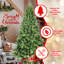 Arbre de Noël 7 pi avec 1875 pointes PE + PVC - branches articulées réalistes-1231681573