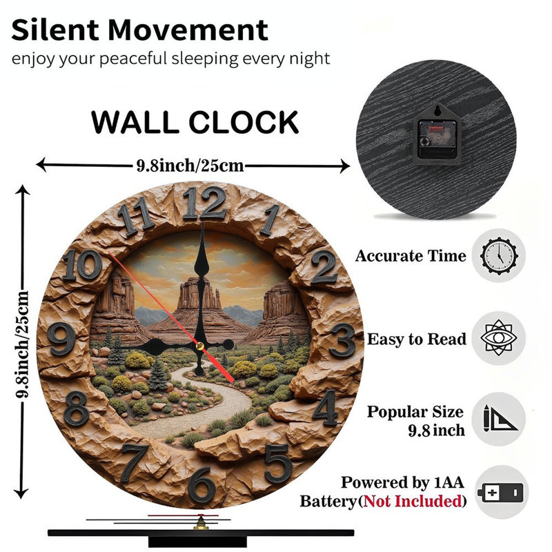 Horloge murale Monument Valley Canyon