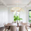 Luminaire suspendu en rotin Boho pour îlot de cuisine Kitchen Farmhouse