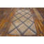 Petit tapis crocheté en laine antique American