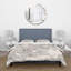 Fleurs et feuilles monochromes - Ensemble de housse de couette traditionnel - Microfibre de polyester-66399319