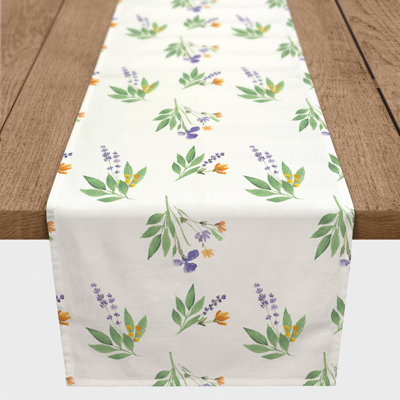 Spring Flower Bunches Table Runner
