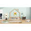 Lit plateforme avec garde-corps Wood House-270198465