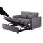 Canapé-lit convertible 3-en-1, canapé-lit double moderne en velours avec dossier réglable, sac de rangement et oreiller-1326986283