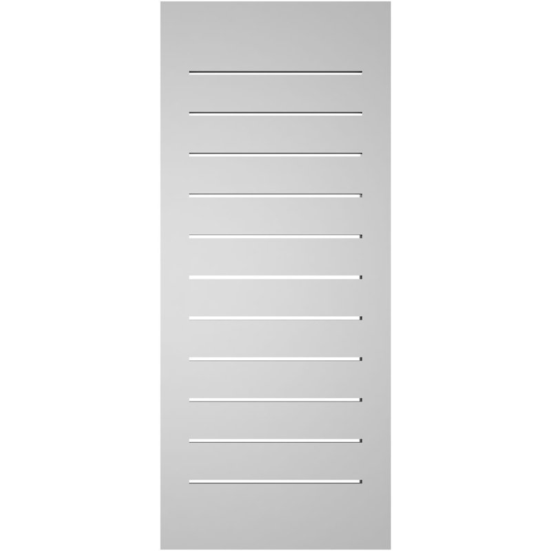 Évent à pignon fonctionnel en uréthane rectangulaire à fixation en surface, brun clair apprêté, H 38 po x l 16 po x P 1,5 po