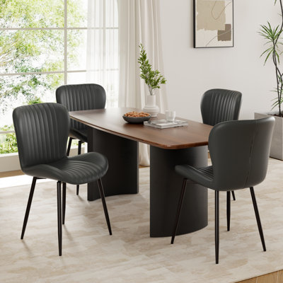 Chaise d'appoint rembourrée Modern (ensemble de 4)