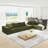 Modern Upholstered Boneless Sectional Sofa Couch Set,Modular 132" L Shaped Sectional Living Room Sofa Set With 6 Pillows,Free Combination Sofa Couch for Living Room,Bedroom-1972580697