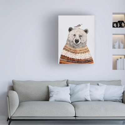 Victoria Borges, «Fair Isle Bear II», art sur toile