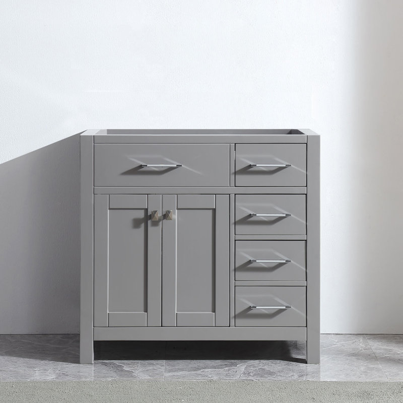 Base de meuble-lavabo 36 po Slagelse seulement, gris
