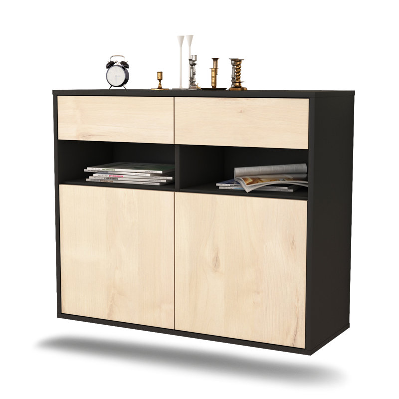 Anglers Park 92cm Sideboard, Anthracite/Cedar