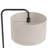 Puck 63" Contemporary Metal Floor Lamp With Linen Shade From Grandview Gallery-118634496