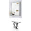 Console de jeu de miroir de table en diamant écrasé Home Glam